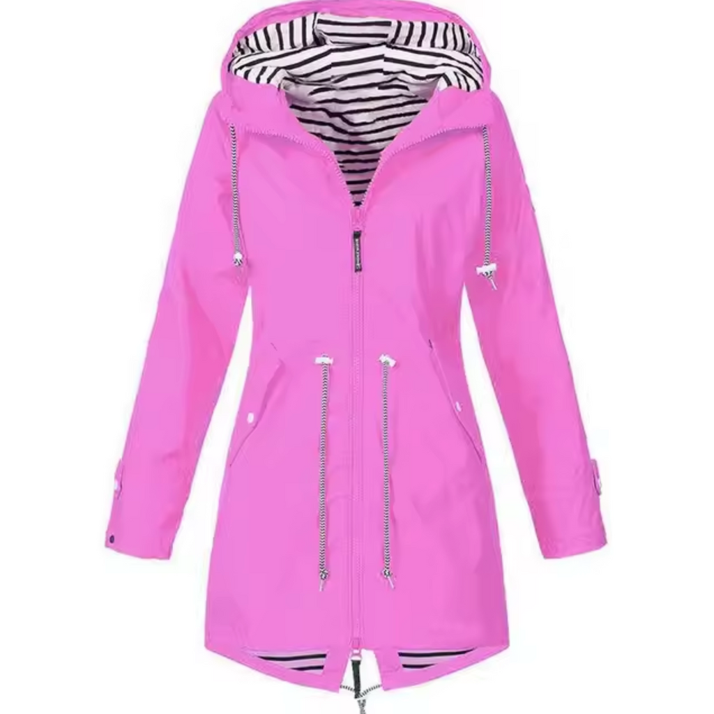 Wasserdichte Jacke mit Kapuze