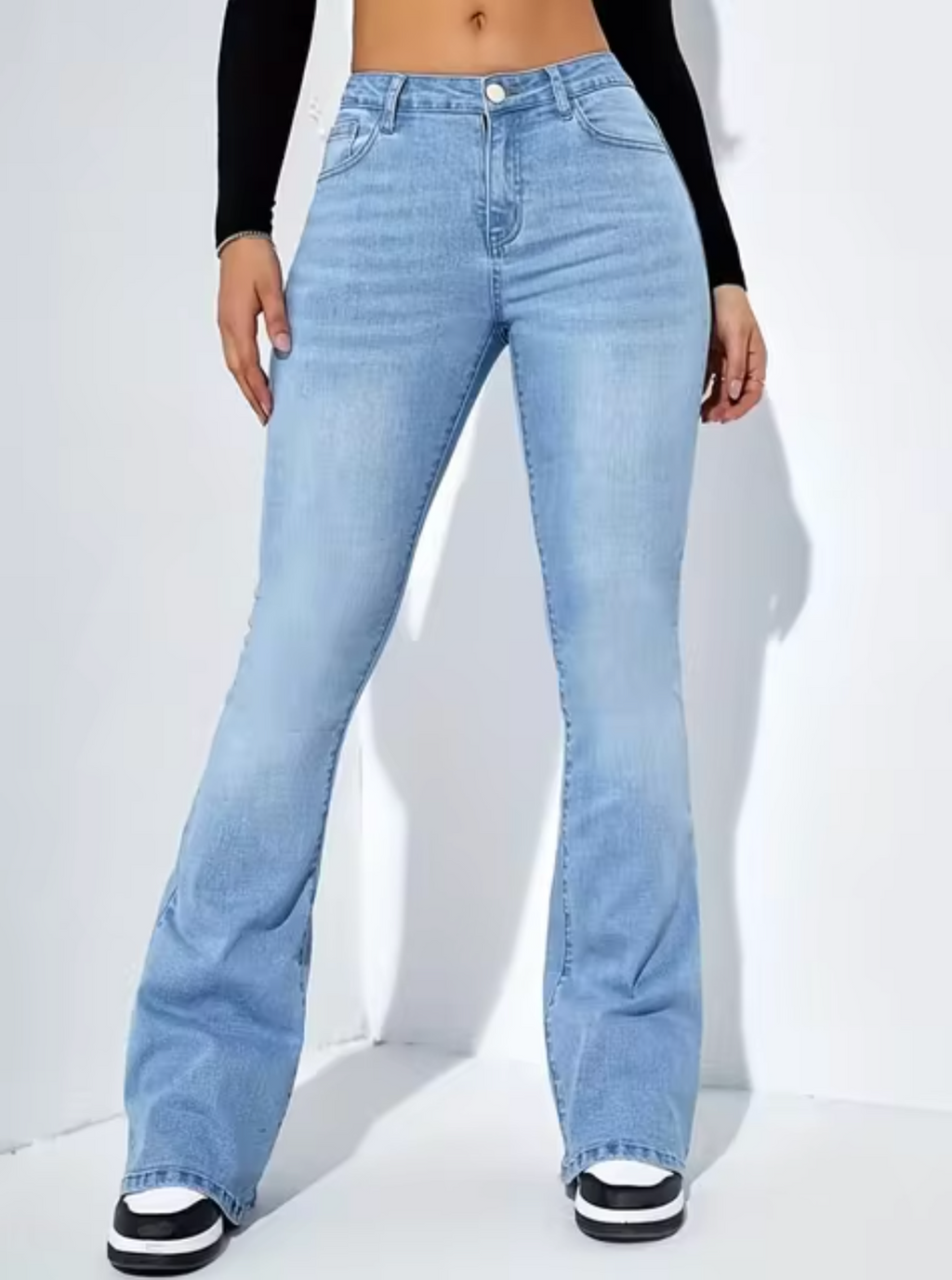 Schicke High-Waist-Schlagjeans für Damen