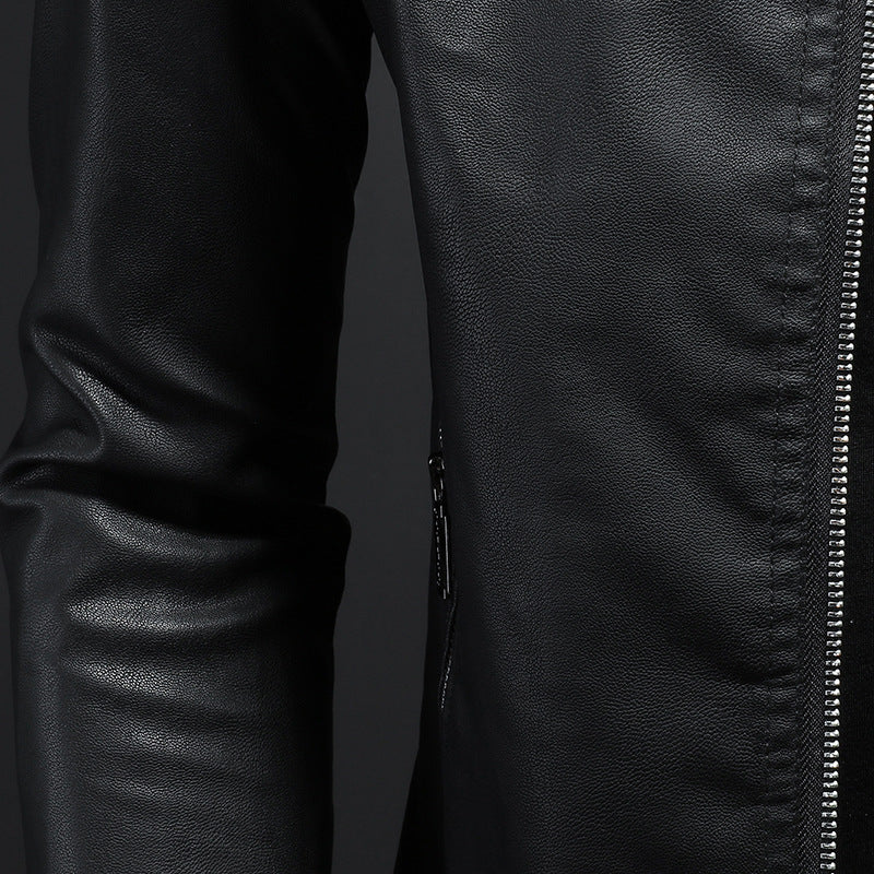 Stylische, Slim Fit Lederjacke für Männer