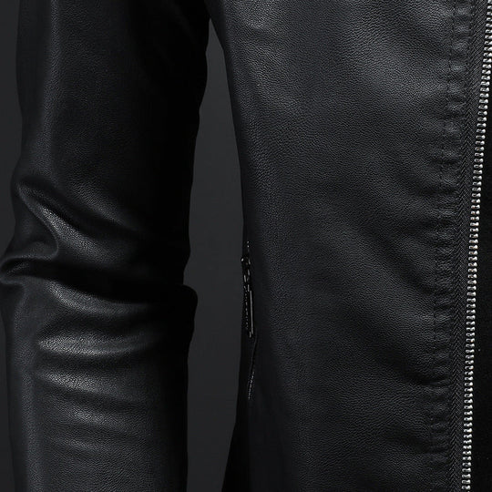 Stylische, Slim Fit Lederjacke für Männer
