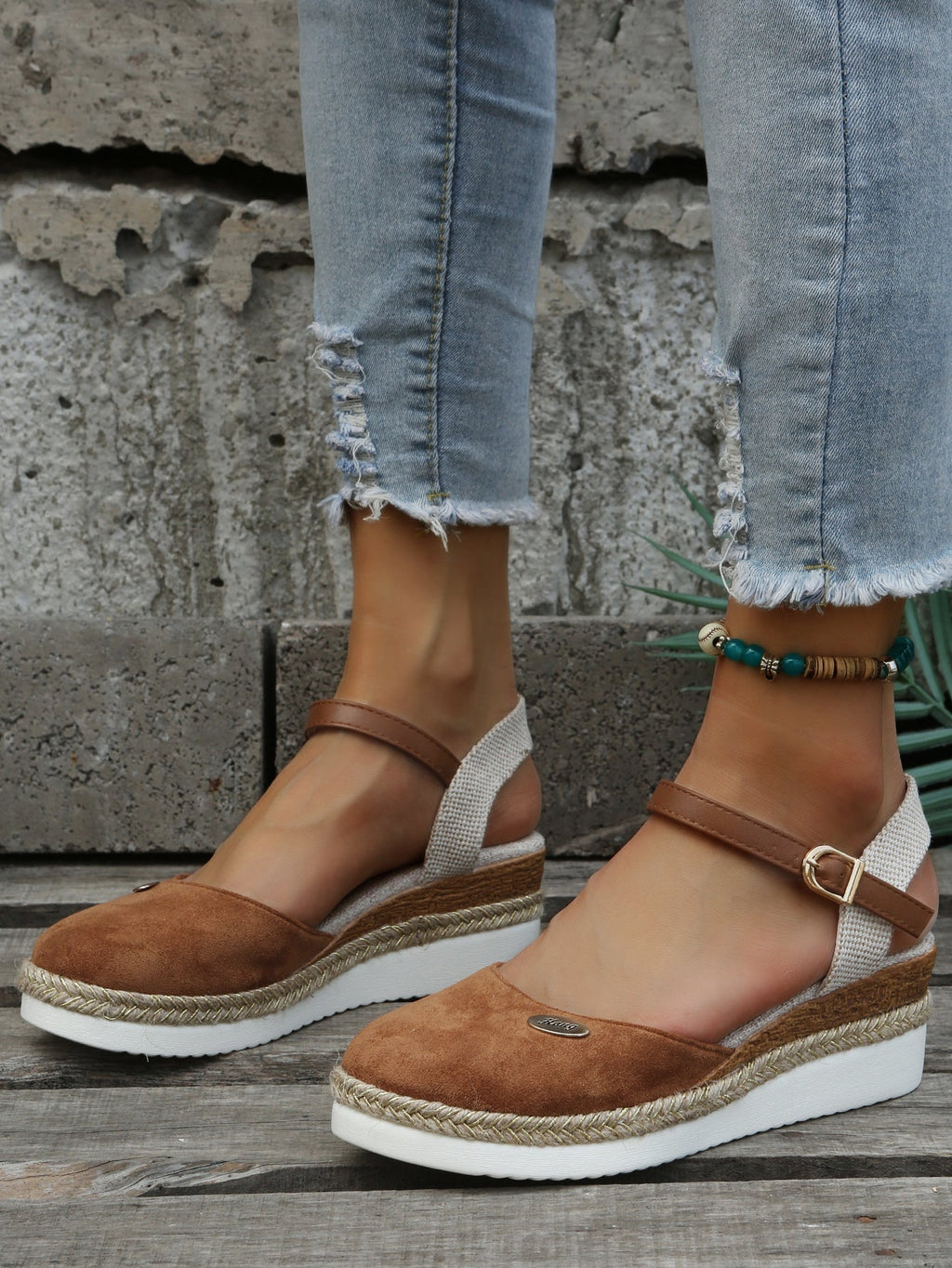ShopNory | Orthopädische Trendy Braune Espadrilles