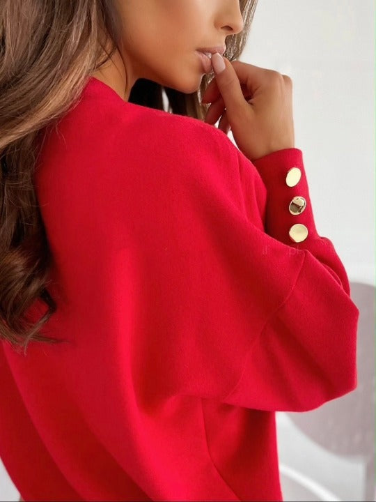Schicker Pullover mit V-Ausschnitt