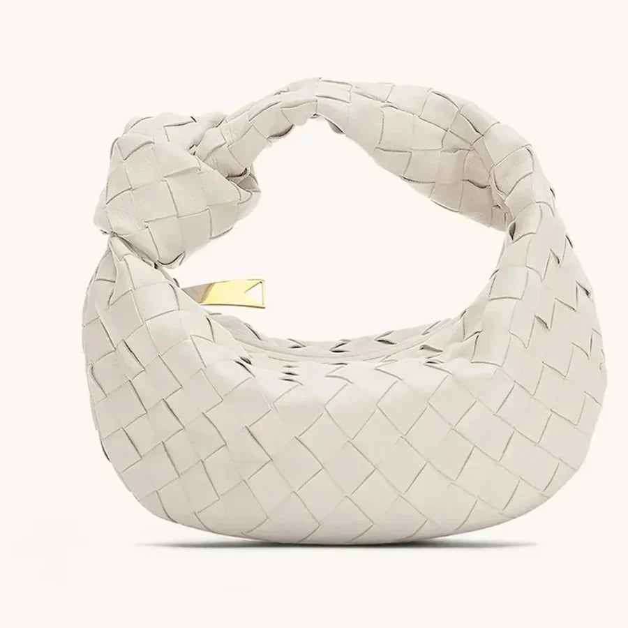 Shopnory | Frauen Handtasche mit Geknotetem Griff Geflochten