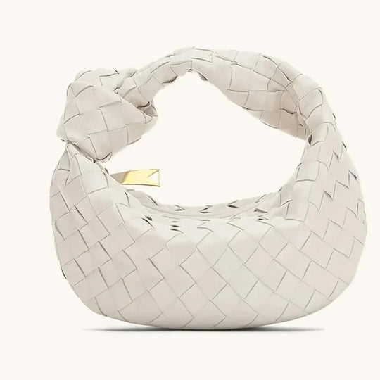Shopnory | Frauen Handtasche mit Geknotetem Griff Geflochten