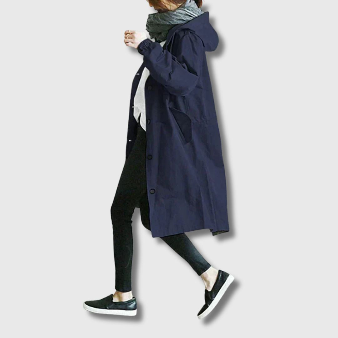 Shopnory | Klassischer Trenchcoat mit Moderner Eleganz