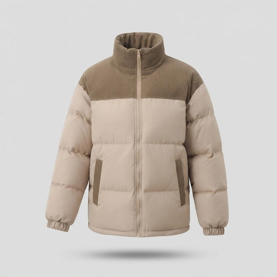 Damen Modische Daunenjacke mit hohem Kragen Shop Nory