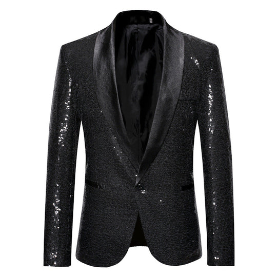 Stilvoller Pailletten-Blazer für Herren