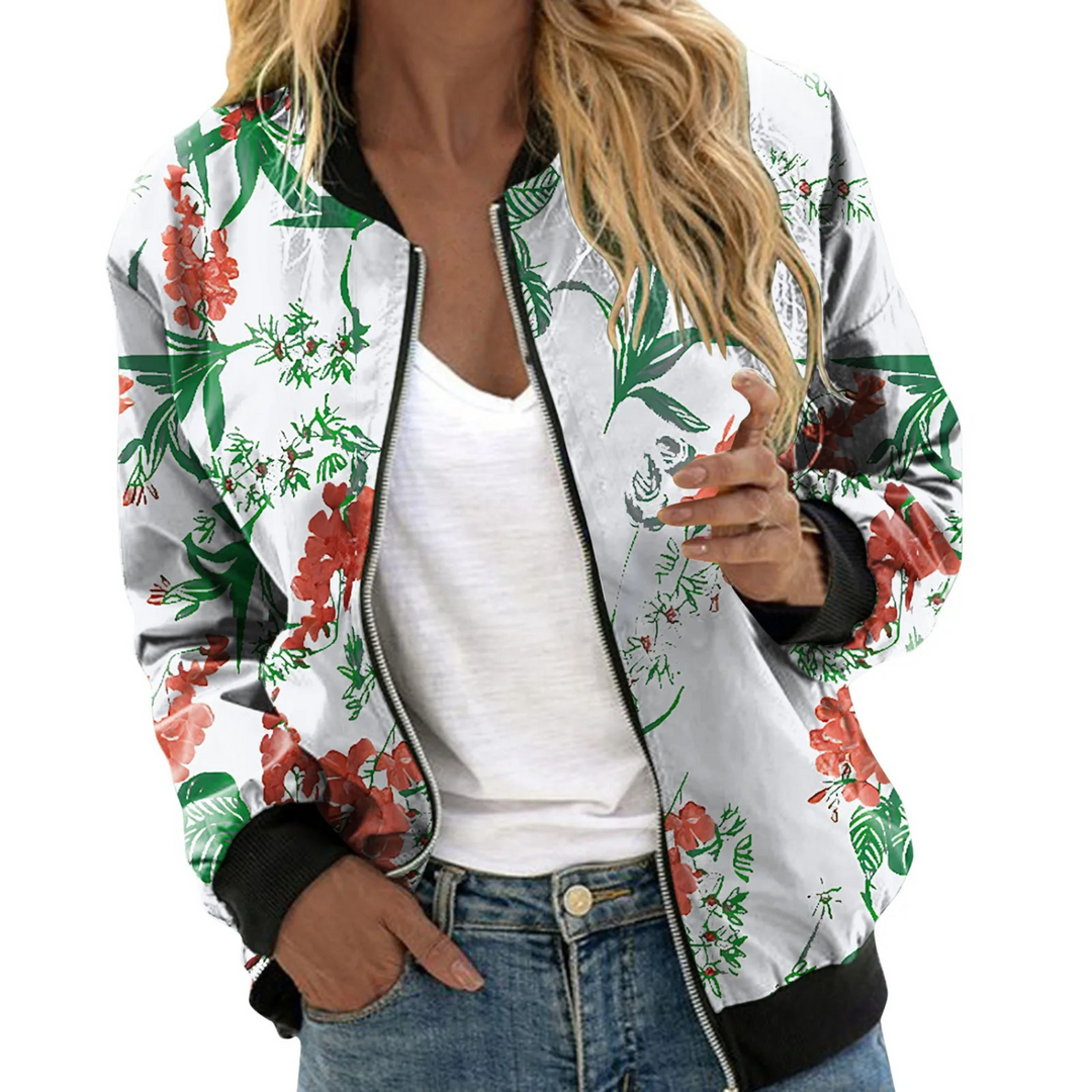 Blazer mit LShopnoryhaften Blumen für Frauen