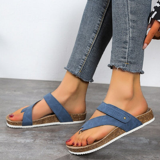 Orthopädische Sandalen mit Offener Zehenpartie und Korksohle