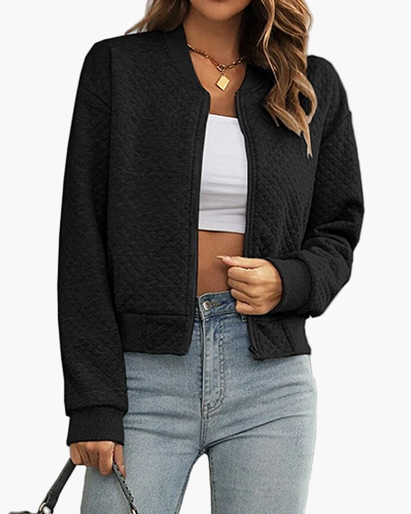 Bomberjacke Stepp-Design Modern Freizeit Übergangsjacke