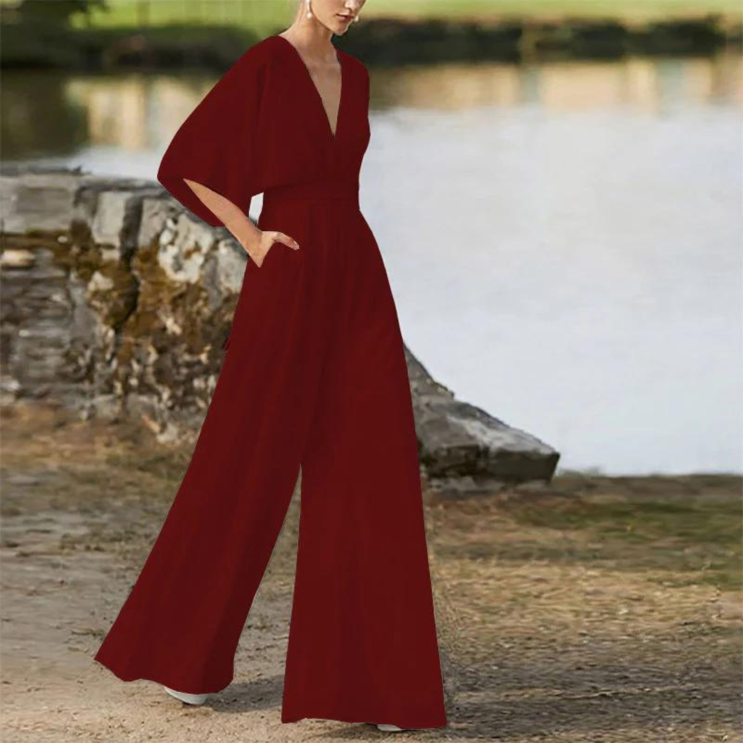 Stilvoller Damen-Jumpsuit mit Halben Ärmeln