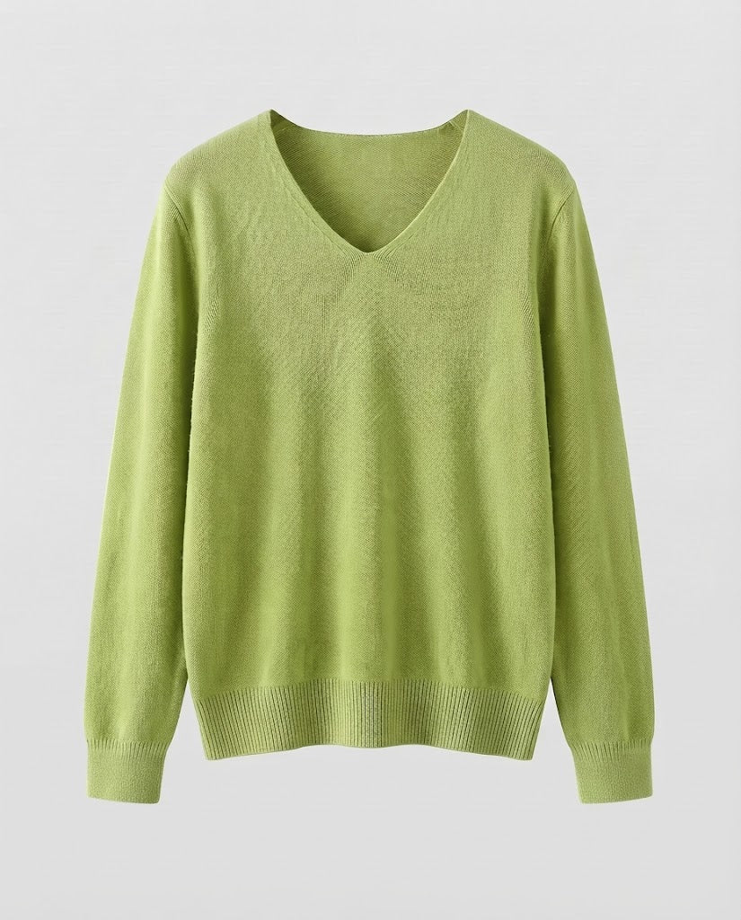 Damen Feinstrick-V-Ausschnitt-Pullover aus kuscheligem Angora-Mix Shop Nory