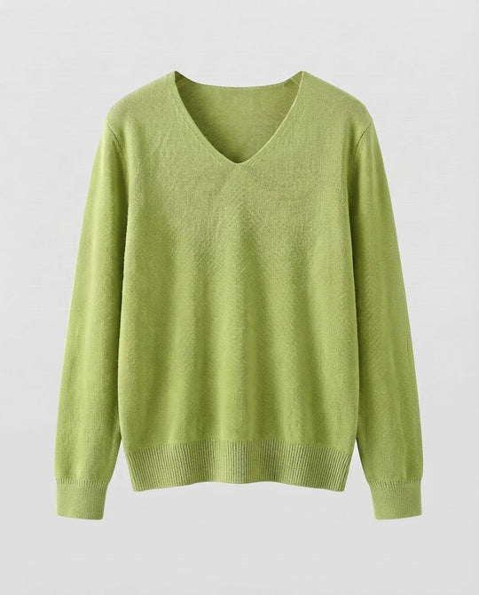 Damen Feinstrick-V-Ausschnitt-Pullover aus kuscheligem Angora-Mix Shop Nory