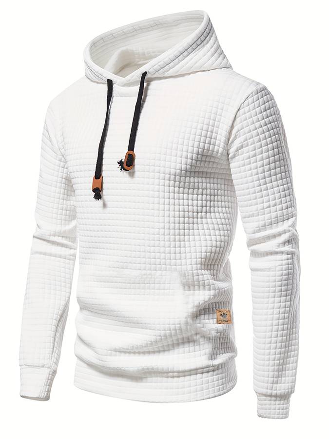 ShopNory - Lässiger Waffelmuster Hoodie für Männer