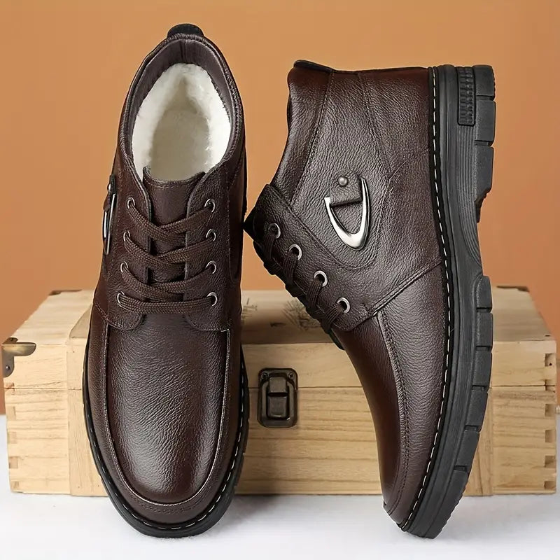 Thermo-Leder-Winterschuhe für Herren