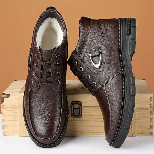 Thermo-Leder-Winterschuhe für Herren