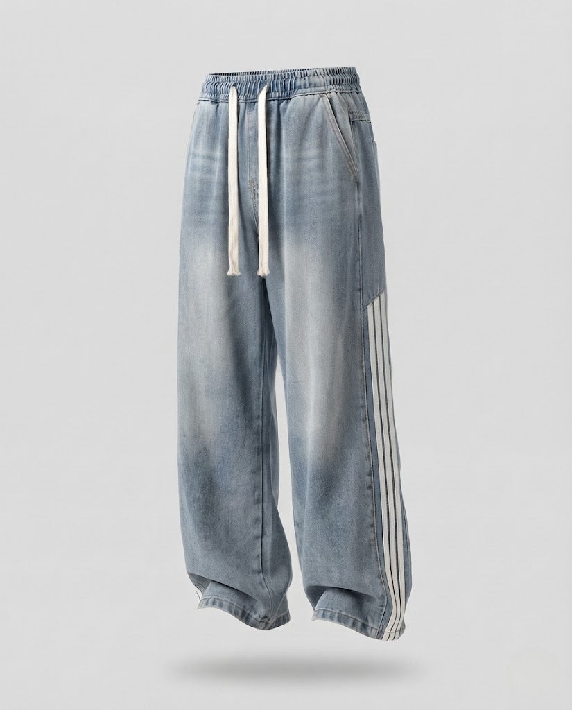 Damen Locker-Durchgehende Jogginghose mit Seitenstreifen Shop Nory
