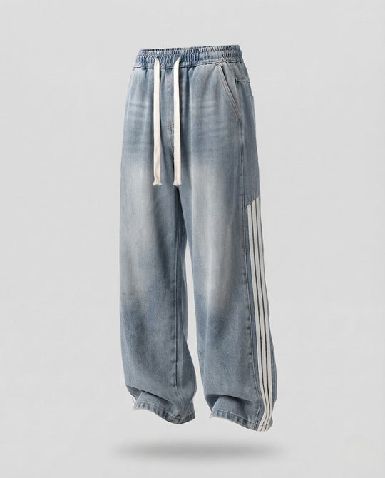 Damen Locker-Durchgehende Jogginghose mit Seitenstreifen Shop Nory