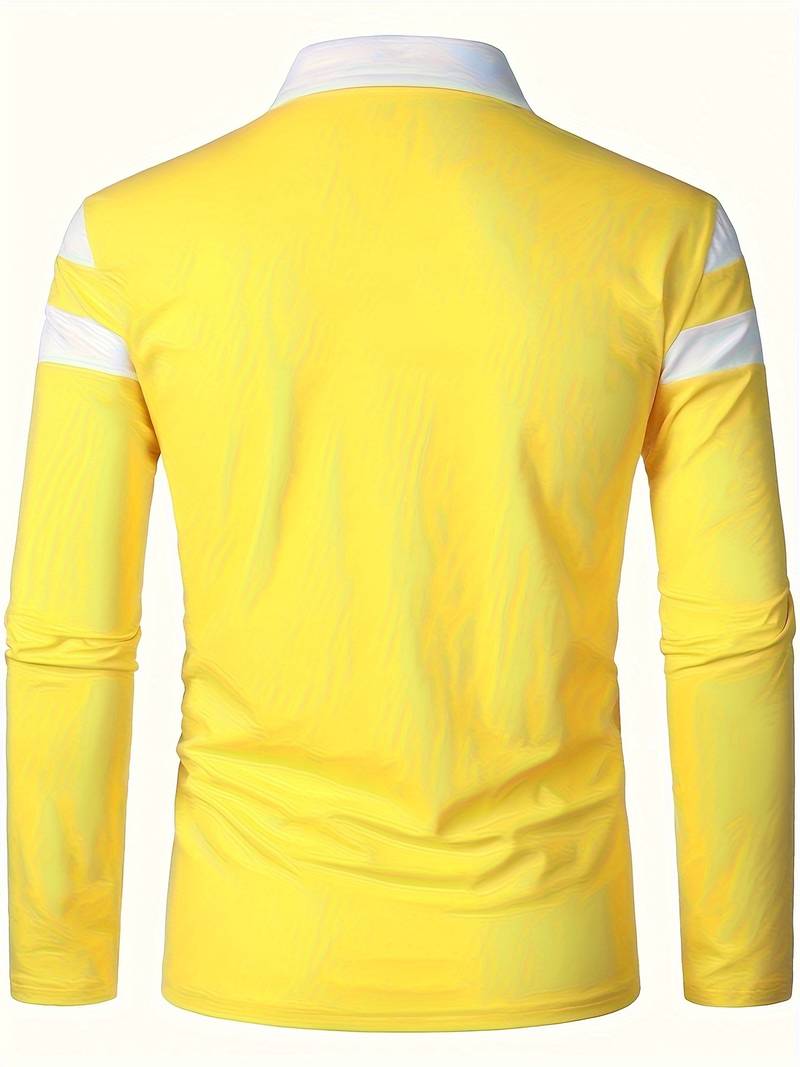 langärmliges poloshirt mit reißverschluss