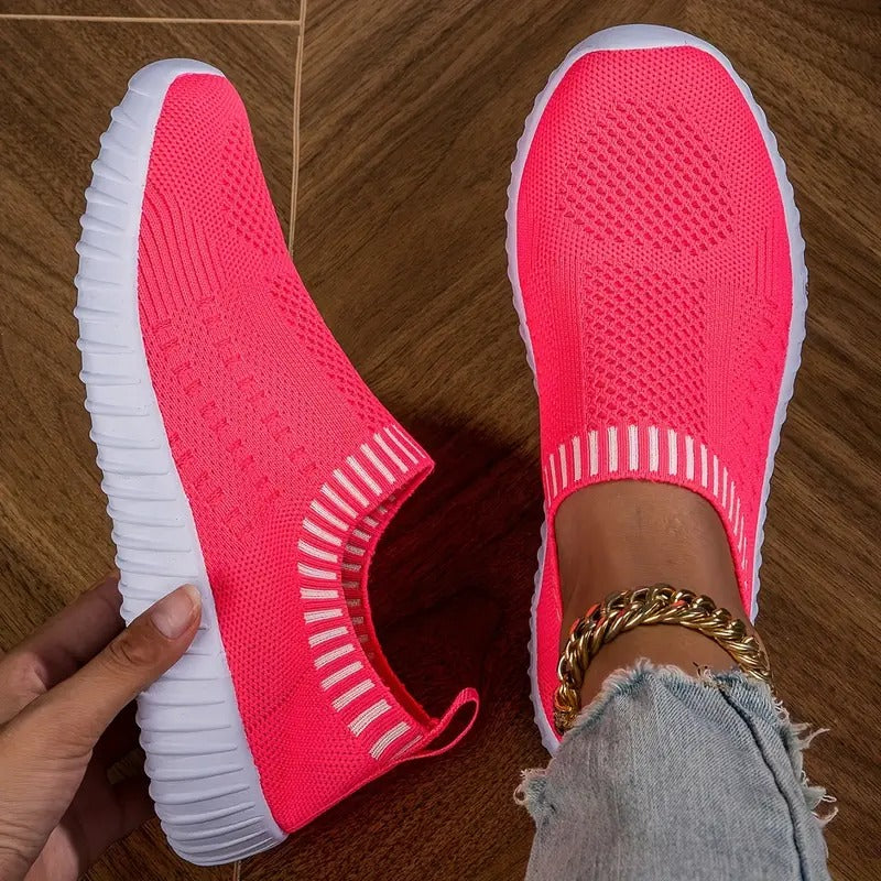 Atmungsaktive Damen-Sneaker mit verstärktem Fußbett