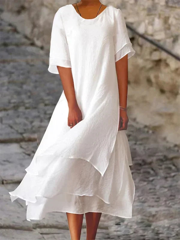 Schicke Eleganz Blockschlitzkleid
