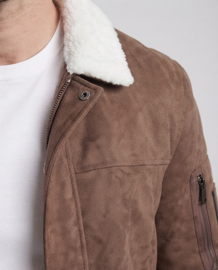 Herren Fleecegefütterte Windjacke Shop Nory