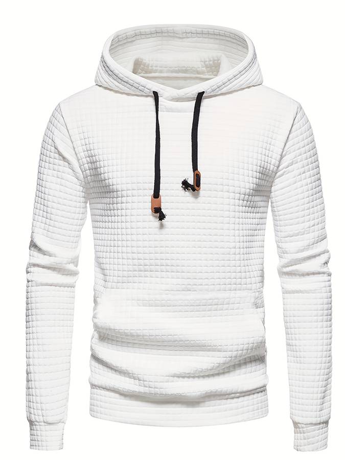 ShopNory - Lässiger Waffelmuster Hoodie für Männer