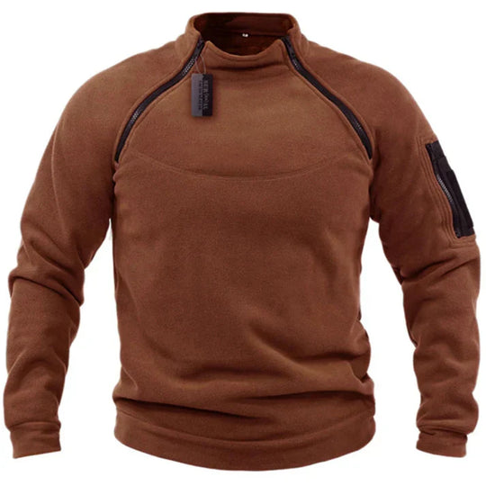 Herren Fleece Zip-Up Pullover