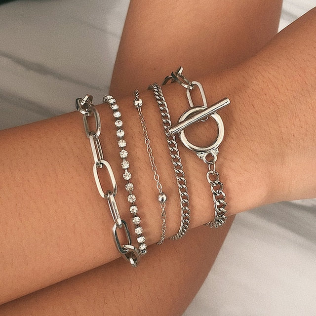 Crystal Fashion Kettenarmbanden Set | Shop Nory