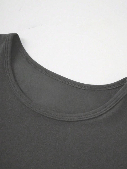 Rundhalsausschnitt Kurzarm T-Shirt
