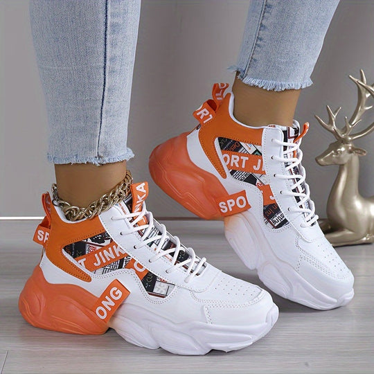 Bequeme, rutschfeste Knöchelsneaker mit Schnürsenkeln