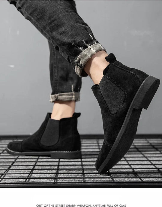 Wildleder Chelsea Boots für Herren Stilvoll & Nachhaltig