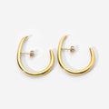 Creolen "Kleo" in Edelstahl - 14k vergoldet | Shop Nory