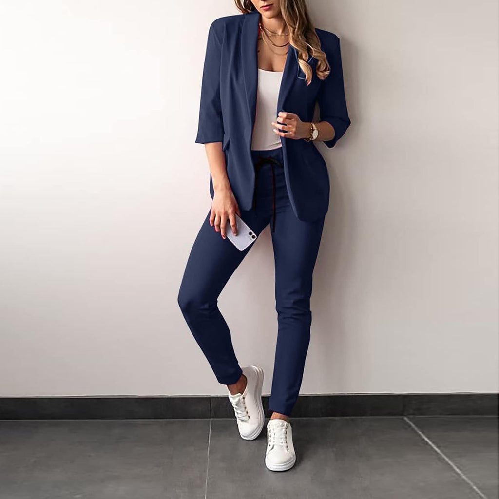 2-Teiliger Damenanzug Stilvoller Blazer und Hose für Damen
