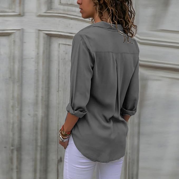 Elegante Chiffonbluse für Frauen