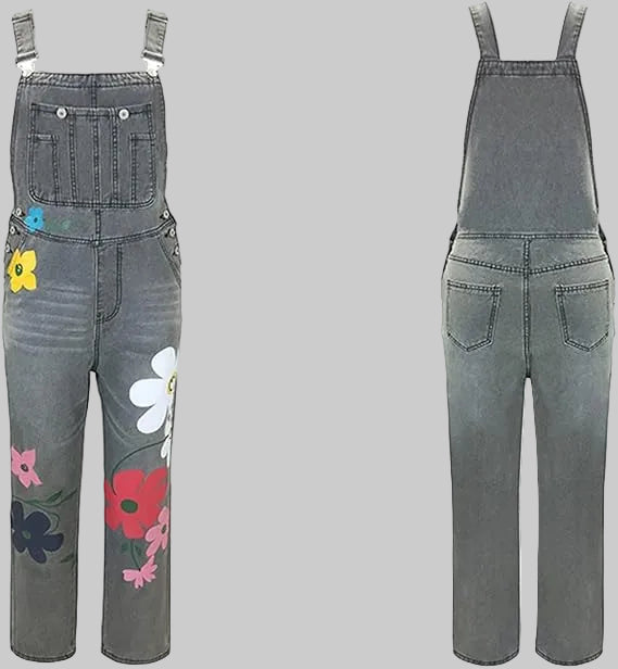ShopNory | Ärmelloser Denim-Overall