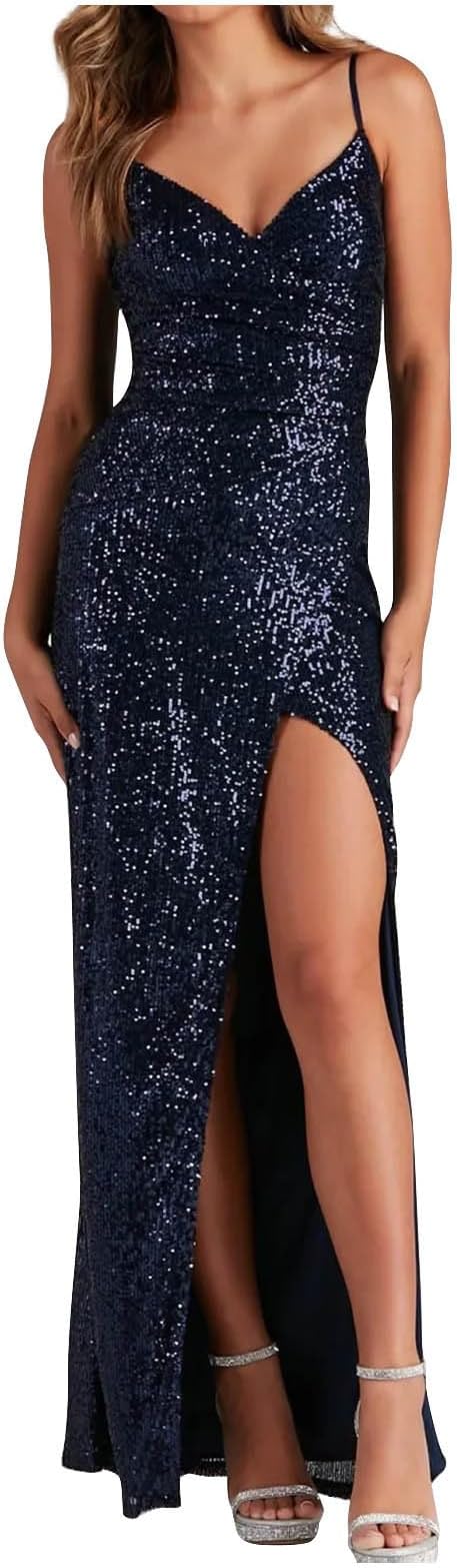 Paillettenverziertes Abendkleid Elegantes Festkleid