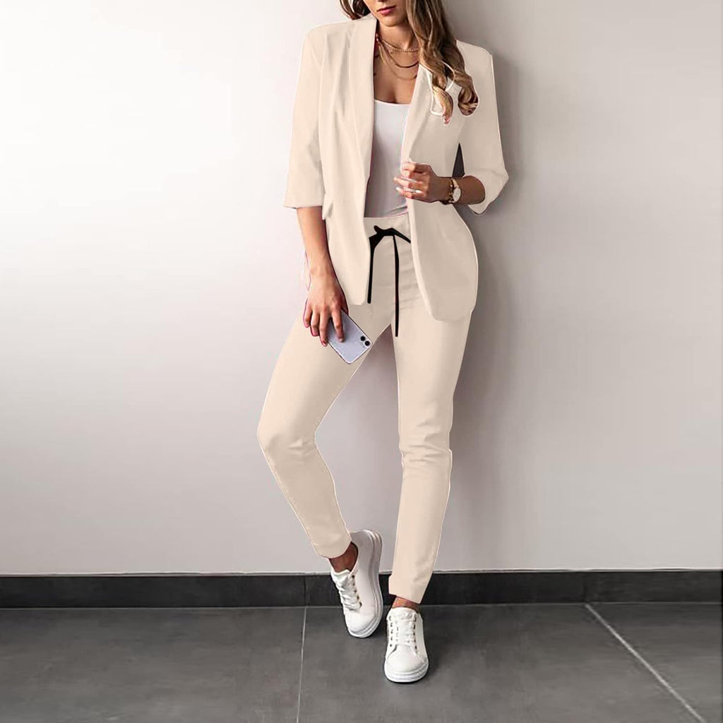 2-Teiliger Damenanzug Stilvoller Blazer und Hose für Damen