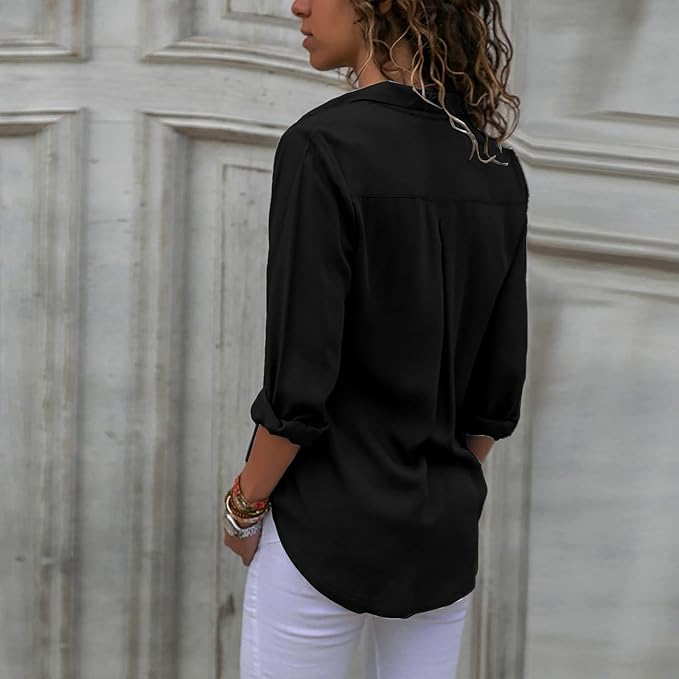 Elegante Chiffonbluse für Frauen