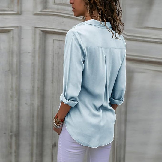 Elegante Chiffonbluse für Frauen