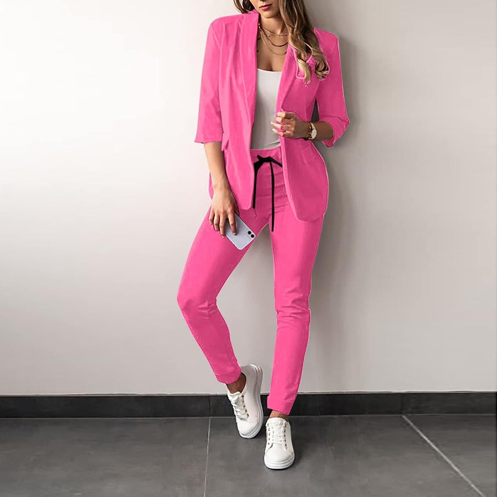 2-Teiliger Damenanzug Stilvoller Blazer und Hose für Damen