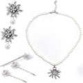 Edelweiß Schmuckset mit Perlen – TrachtenZauber | Shop Nory