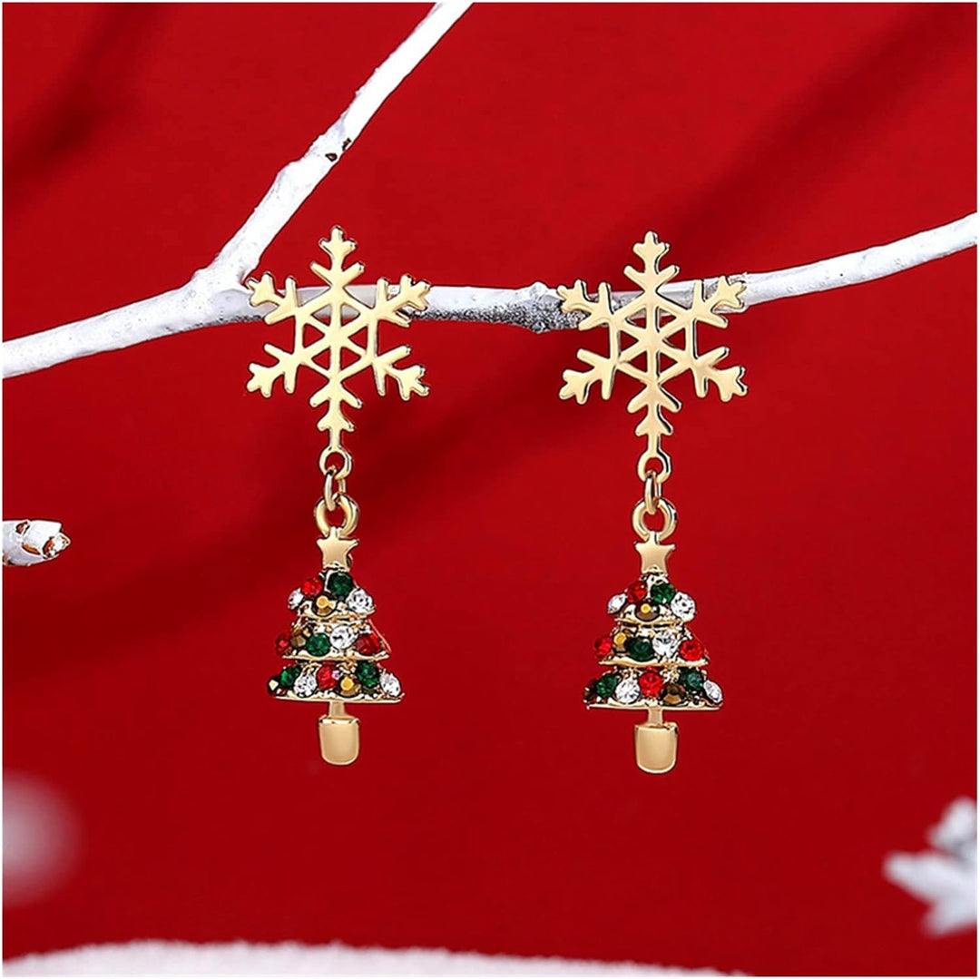 Winterliche Schneeflocken-Weihnachtsohrringe | Shop Nory