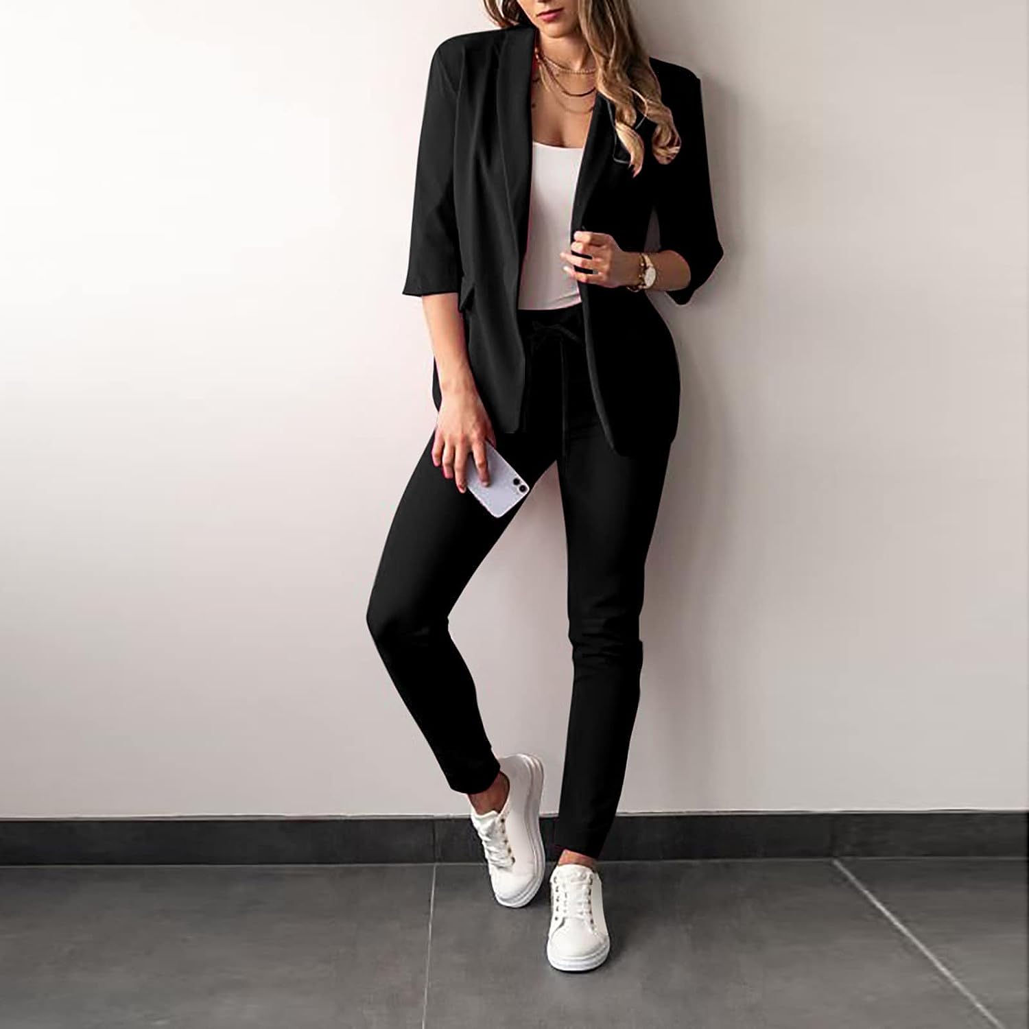 2-Teiliger Damenanzug Stilvoller Blazer und Hose für Damen