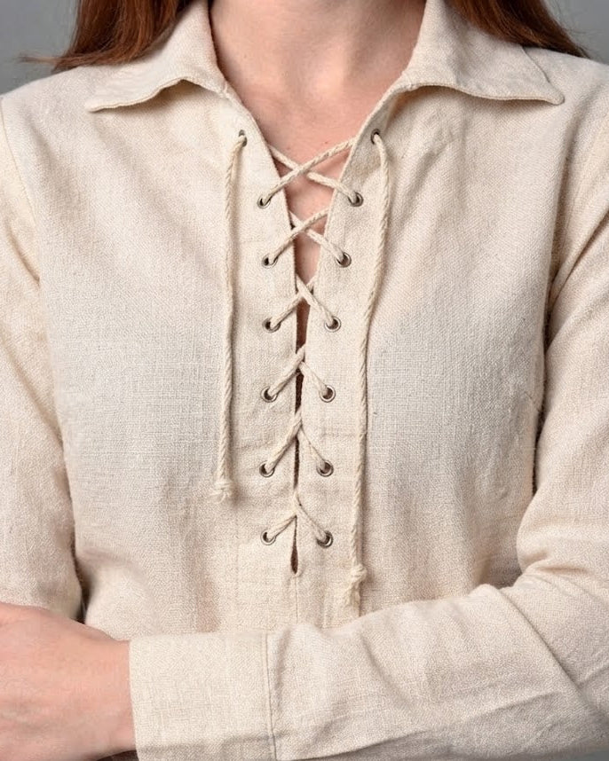 Damen Freizeit Langarmshirt mit Kordelzug Shop Nory