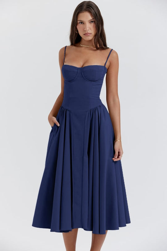 Midikleid In Korsettform