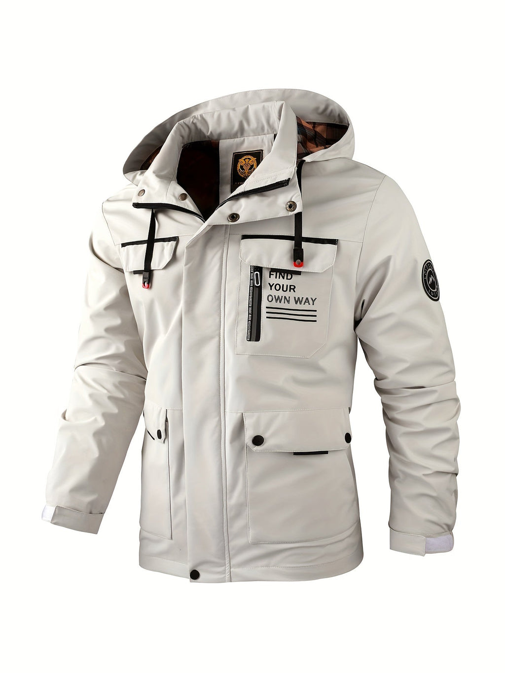 Herren Kapuzen Utility Jacke