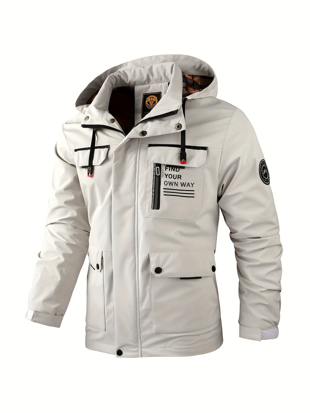 Herren Kapuzen Utility Jacke