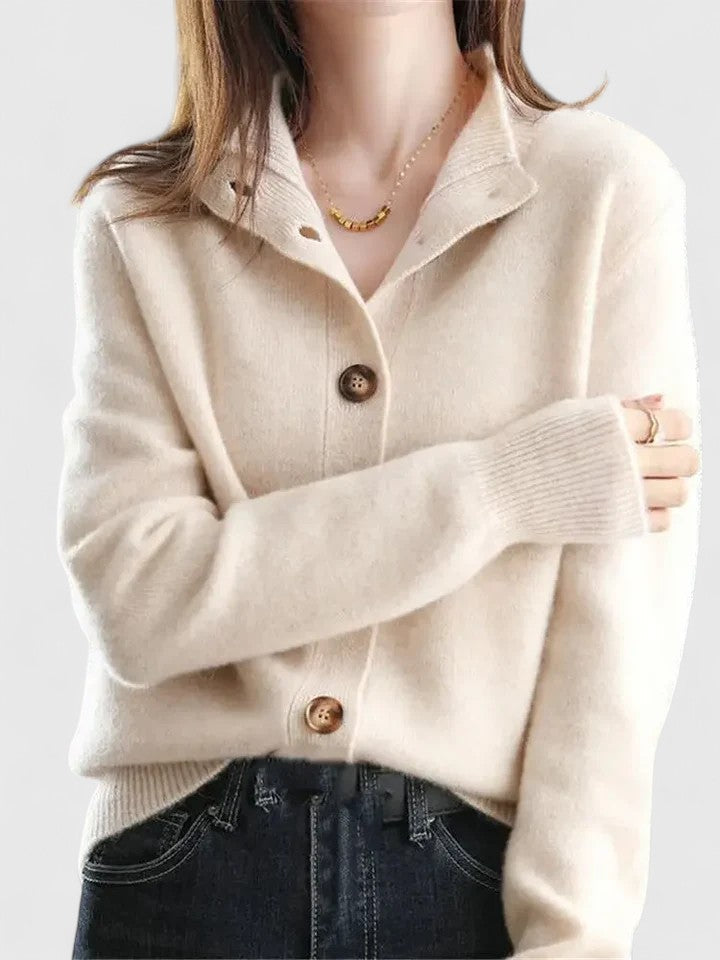 Shopnory | Strickjacke mit Knopfleiste