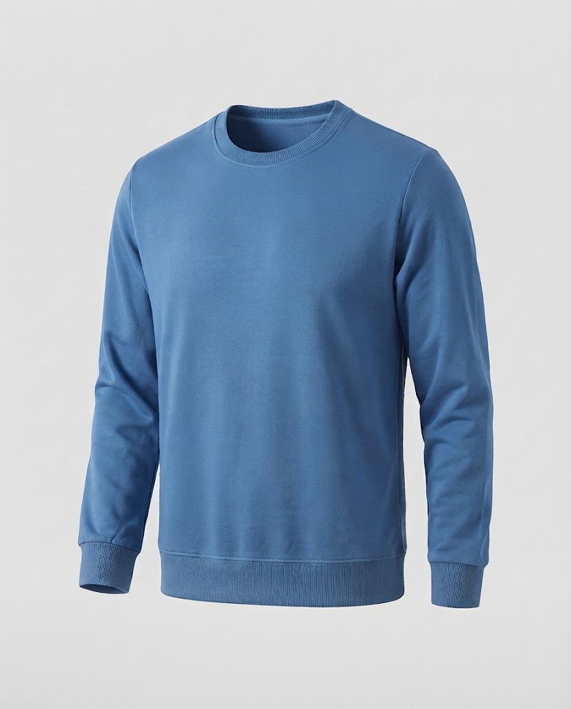 Herren Rundhals‑Sweatshirt aus Baumwollmix in Oversize‑Passform mit gerippten Bündchen Shop Nory
